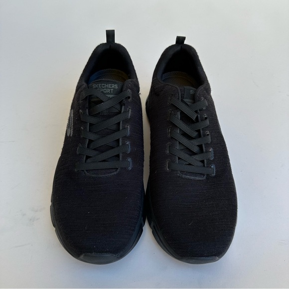 Skechers Sport Shoes Men 11 Wide Black Skech-Flex 3.0 Athletic Running Elastic - Picture 2 of 8